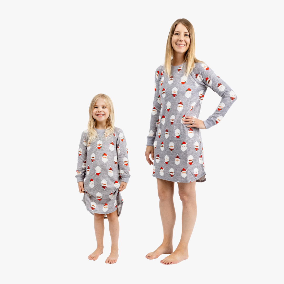 Women’s Sleepshirt - Gray Santa