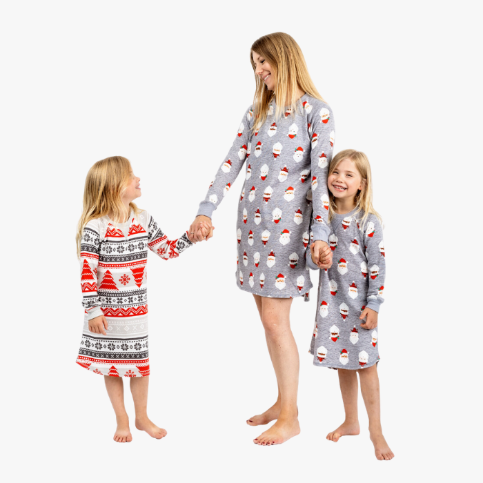 Women’s Sleepshirt - Gray Santa
