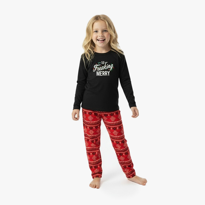 Kids Everyday PJ Set - Merry/Red Fair Isle